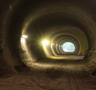 Tunnel Feuerfelsen, Shotcrete, Sprayed Concrete, PANTARHIT Superplasticizer, PANTARHOL Retarding Admixture