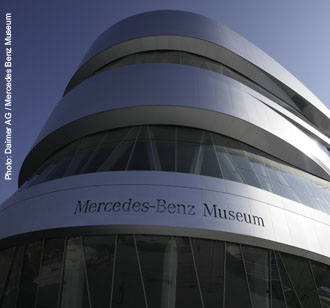 Mercedes Benz Museum, exposed concrete, high performance superplasticizer