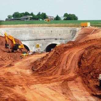 Tunnel Frankenhain, Shotcrete, Sprayed Concrete, PANTARHIT Superplasticizer, PANTARHOL Retarding Admixture